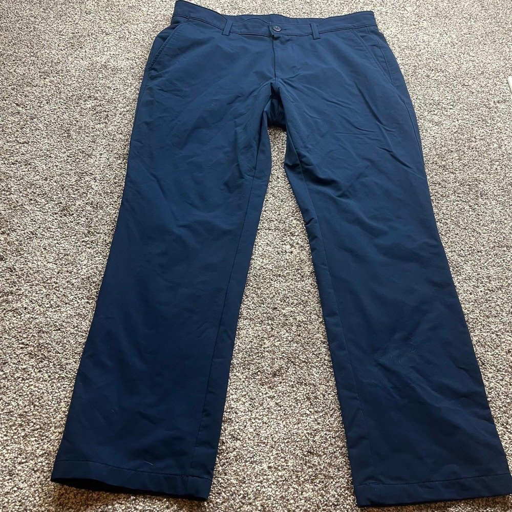 Under Armour Golf Pants Mens 36x30 Navy Blue Straight Leg Performance UA golf